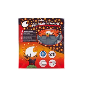 PARE-SOLEIL ARRIERE ANIMALS ON BOARD 100X50CM TAUREAU-FDS