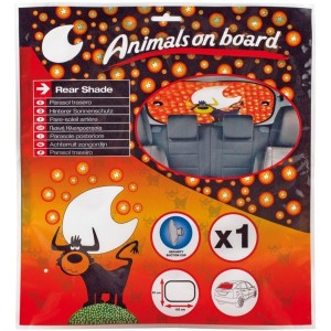 PARE-SOLEIL ARRIERE ANIMALS ON BOARD 100X50CM TAUREAU-FDS