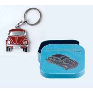 VW BEETLE PORTE-CLEFS ROUGE - BOITE CADEAU