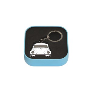 VW BEETLE PORTE-CLEFS BLANC - BOITE CADEAU
