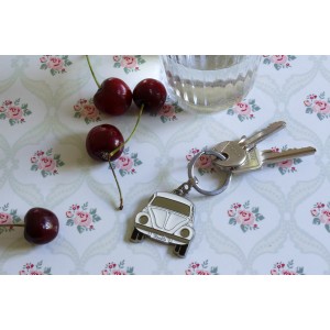 VW BEETLE PORTE-CLEFS BLANC - BOITE CADEAU