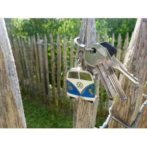 VW T1 BUS PORTE-CLEFS  BLEU - BOITE CADEAU