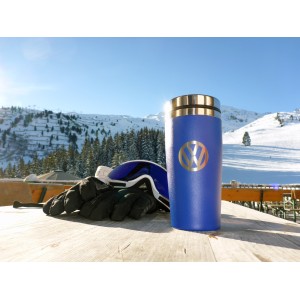 VW THERMOS INOX 400ML - BLEU