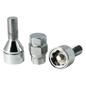 VIS ANTIVOL 14X1.50 L28 4PCS + 2 CLEFS AVEC NUMERO DE SERIES