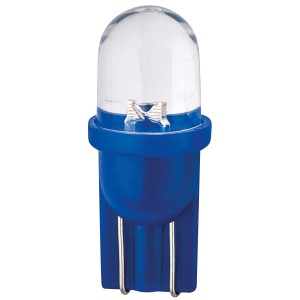 LED T10 W5W W2.1X9.5D - 1 LED - BLEU - 2PCS