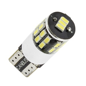 LED T10 W5W W2.1X9.5D CANBUS - 27 LEDS - 6000K BLANC PURE - 2PCS