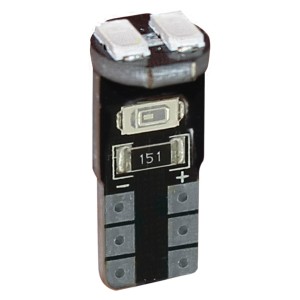 LED T10 W5W W2.1X9.5D - 4 LEDS - BLEU - 2PCS
