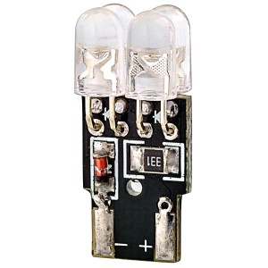 LED T10 W5W W2.1X9.5D - 4 LEDS - 8000K BLANC XENON - 2PCS