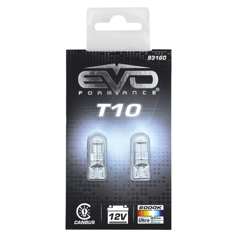 LED T10 W5W W2.1X9.5D (BULLET) - 6000K BLANC PURE - 2PCS