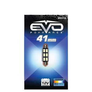 NAVETTE LED C5W SV8.5 6 41MM - 6 LEDS - BLEU - 1PC