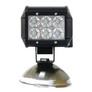 18W LED BAR LIGHT 6 LEDS - 6000K BLANC PURE - 2PCS