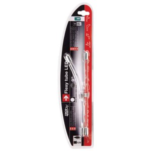 2 TUBES NEON FLEXIBLE 9" LEDS BLANC - FDS