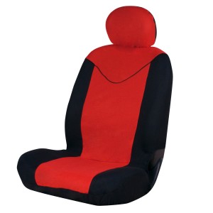 JEU DE HOUSSES DE SIEGE ROUGE/NOIR 2PCS
