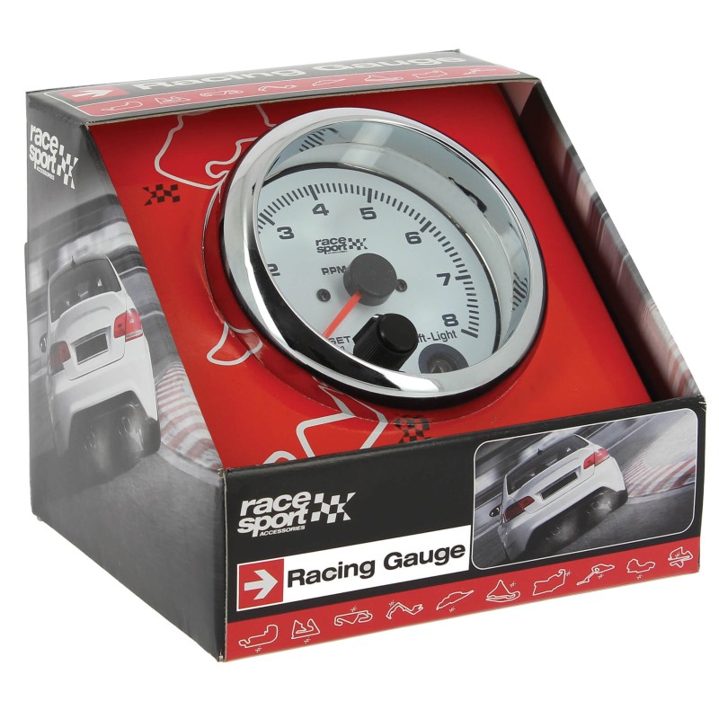COMPTE TOURS ESSENCE SHIFT LIGHT RACE SPORT DIAM 90MM 12V - FDS