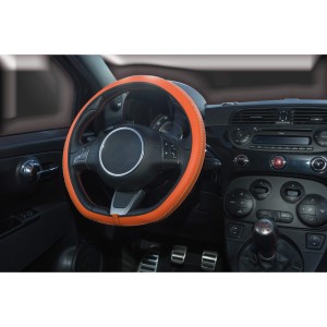 COUVRE VOLANT STYLE ARTISAN 37-39 CM ORANGE - FDS