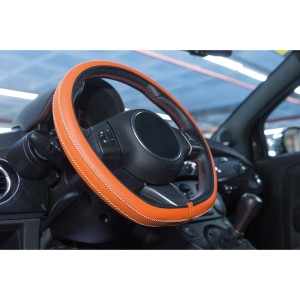COUVRE VOLANT STYLE ARTISAN 37-39 CM ORANGE - FDS