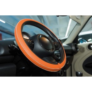 COUVRE VOLANT STYLE ARTISAN 37-39 CM ORANGE - FDS