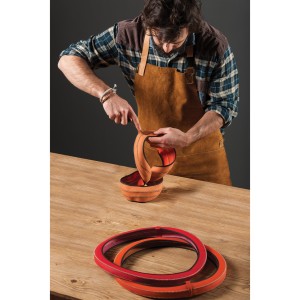 COUVRE VOLANT STYLE ARTISAN 37-39 CM ORANGE - FDS
