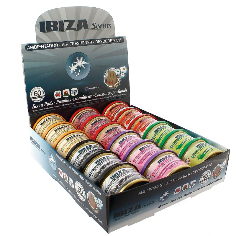 PRESENTOIR 18 BOITES PARFUMEES IBIZA SCENTS - MSDS