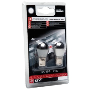 AMPOULES BA-15S INVISIBLE ECLAIRAGE BLANC 2PCES FEUX RECULS