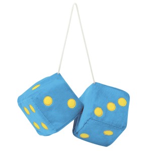 DOUBLE DE EN PELUCHE A SUSPENDRE 9X 9CM BLEU - FDS