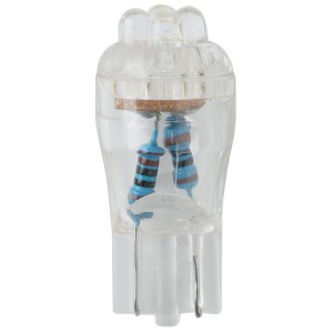 BLISTER 2 AMPOULES LED 12V T10 WEDGE BLANCHES