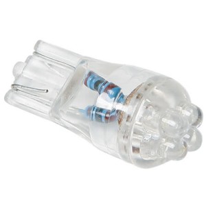 BLISTER 2 AMPOULES LED 12V T10 WEDGE BLANCHES