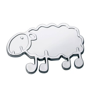 EMBLEME CHROME MOUTON BASQUE 57X40MM