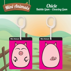 DESODORISANT MINI ANIMALS CHEWING GUM