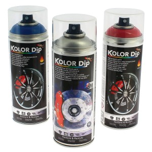 KOLOR DIP PEINTURE ETRIER ROUGE RESISTANTE A LA CHALEUR