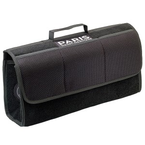 P6809-SACOCHE DE COFFRE PSG EN MOQUETTE NOIR VELCRO