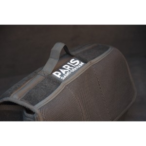 P6809-SACOCHE DE COFFRE PSG EN MOQUETTE NOIR VELCRO