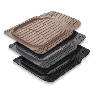 TAPIS CAOUTCHOUC DEEP DISH NOIR - 4PCS
