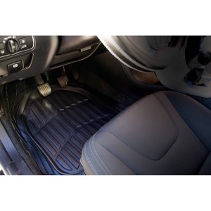 TAPIS CAOUTCHOUC DEEP DISH NOIR - 4PCS