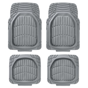 TAPIS CAOUTCHOUC DEEP DISH GRIS - 4 PCS