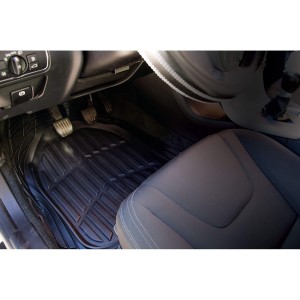 TAPIS CAOUTCHOUC DEEP DISH NOIR - 3 PCS