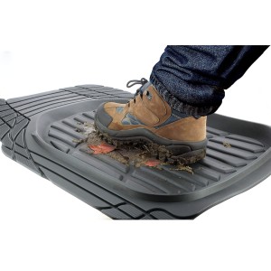 TAPIS CAOUTCHOUC DEEP DISH NOIR - 3 PCS