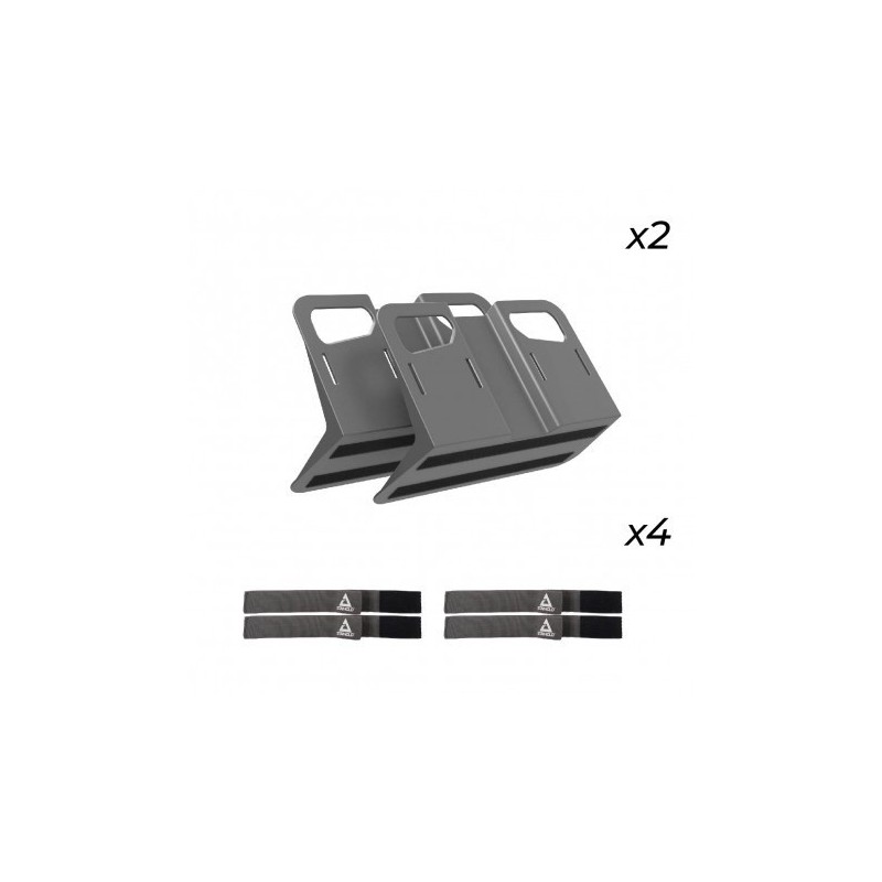 PACK STAYHOLD METRO GRIS - 2 METRO + 4 SANGLES QUICK