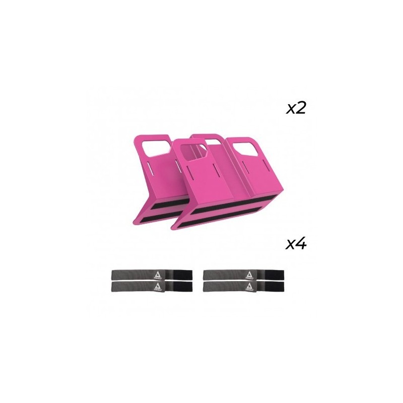 PACK STAYHOLD METRO ROSE - 2 METRO + 4 SANGLES QUICK