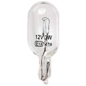 BOITE 10 AMPOULES WEDGE 12V 3W T10