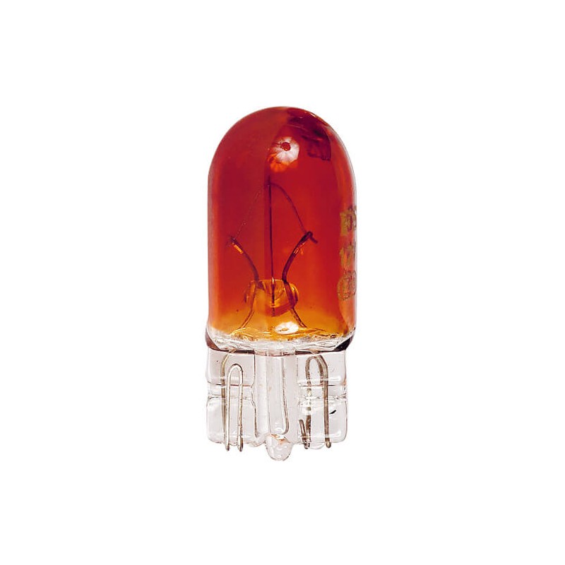 BLISTER 2 AMPOULES WEDGE 12V. 5W. T10 W2.1x9.5D AMBREE