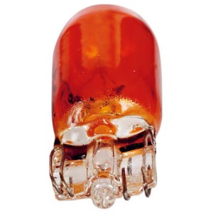 BLISTER 2 AMPOULES WEDGE 12V. 3W. T10 W2.1x9.5D AMBREE