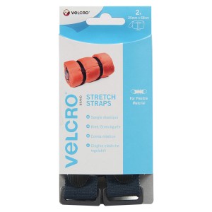 VELCRO-Â« BRAND SANGLE ELASTIQUE 25X680MM 2PCS NOIR - SCT
