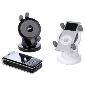 SUPPORT ROTATIF DOUBLE FONCTION POUR IPOD ET GSM NOIR - SCT