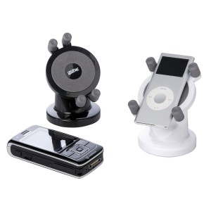 SUPPORT ROTATIF DOUBLE FONCTION POUR IPOD ET GSM NOIR - SCT