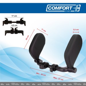 REPOSE-TETE COMFORT+ RIGIDE ET REGLABLE NOIR - SCT