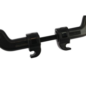 REPOSE-TETE COMFORT+ RIGIDE ET REGLABLE NOIR SURPIQURE ROUGE 2 - SCT