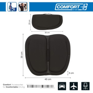 COUSSIN SWISS DRIVE A MEMOIRE DE FORME D'ASSISE ET PLIABLE