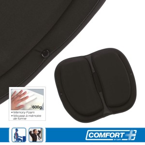 COUSSIN SWISS DRIVE A MEMOIRE DE FORME D'ASSISE ET PLIABLE