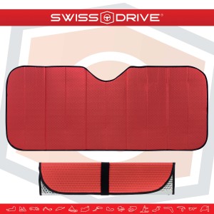 PARE-SOLEIL AVANT MATT SERIES ROUGE T.L. 145X70CM